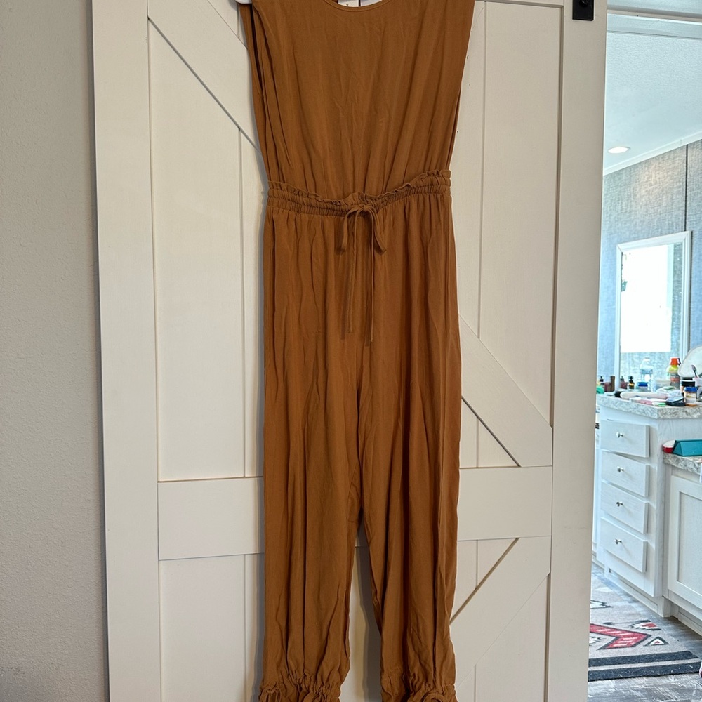 Women's Tan Jumpsuit